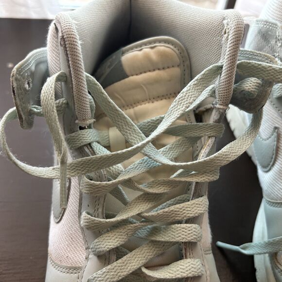 Nike Dunk High SE GS 'Mint Plaid' Size  9 - Picture 6 of 15